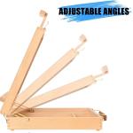 Art Supplies Box Easel Sketchbox Painting Storage Box, just Wood Tabletop Easel for Drawing & Sketching Student (Painting Easel Box)