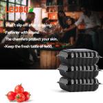 To Go Containers Mineral Filled PP Plastic - 8 Inch 34oz 55 Pack | Shrink Wrap BPA Free Takeout Boxes | Freezer & Microwave Safe for Food Delivery | Sal Breakfast Black Disposable Container