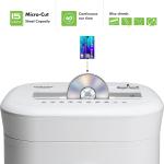 Aurora Heavy Duty Anti-Jam 15-Sheet Crosscut Shredder/60 Min Run Time/ 6-Gallon Pullout Basket, White