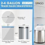 Small Trash Bags 2-4 Gallon, 500 Count Super Value Bulk Drawstring Garbage Bags, Mini Plastic Trash Bags for Bathroom, Office, Bedroom, Wastebasket Trash Can Liners