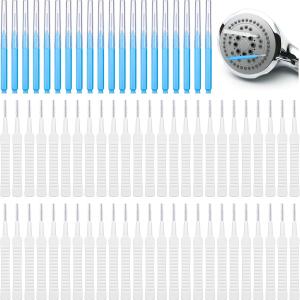70pcs Shower He Cleaning Brush, Tiny Brushes for Cleaning Shower He Brush for Small Hole Multiplesize Cleaner Tool Anti-Clogging Nozzle Unclogging Tiny Nozzle Little Gaps