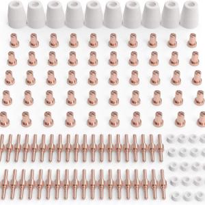 YESWELDER 110 Pcs Plasma Cutting Consumables Fit Cut40 50 with Plasma Cutter Torch PT31 LG40