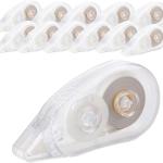 White Correction Tape - 12-Pack, 26.25 Feet Correction Tape, Essential for Office Supplies and School Supplies, writing supplies and correction supplies (Transparent)