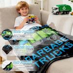 Boy Who Loves Garbage Truck Blanket for Boys Men Trash Truck Blanket Gifts Flannel Throws Cozy Lightweight Quilt Blankets for Bed Sofa Couch-50 x40 Small for Kids