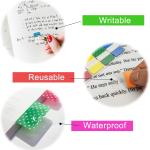 KICNIC Sticky Index Tabs 480 Pieces, 1 Inch Divider Tabs Stick On, Page Marker Bookmark, Write Tab Flags Self hesive, 6 Dispensers, 20 Pcs/Color