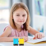 Sherr 2 Pcs Roller Stamps for Teacher Classroom Must Haves Dashed Line Handwriting Stamp Roller Back to School Gift for Kid Preschool Kindergarten Education(2.72 x 2.44 x 1.54 Inch,Yellow, Blue)