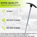 RV Sewer Valve Handle Replacement 9"& 6", RV Black Tank Pull Handle Replacement, Twist on Waste Valve for RV, Facilitating Waste Management, Compatible with RV Sewer Hose Kit, 2 Pack