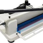 HFS(R) Heavy Duty Guillotine Paper Cutter 400 Sheet Capacity | Solid Steel Construction (A4-12'' Paper Cutter)