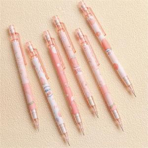 1 Pc Pink Mechanical Pencil 0.5mm Pencil Refill Automatic Pencils Cute Peach Press Automatic Cute Mechanical Pencil Stationery School Office Supplies Office Products Writing and Correction Supplies