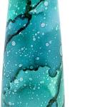 Insulated Water Bottle - On-The-Go Refillable Stainless Steel Water Bottles For ults, Reusable Thermos Travel Tumbler With Leak-proof Lid For Hot & Cold Beverages (17Oz. Bubbly Green)