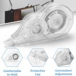 4 Pcs Correction Tape, 39.4 Ft White Wrong Out Tear-Resistant Bulk, Instant Corrections Easy To Use Applicator for School, Office, Note Taking, Journal (Tape Width 0.2 in, Clear)