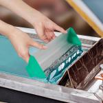 Zonon 3 Pcs Dual Edge Aluminum Emulsion Scoop Coater for Silk Screen Printing Coating Tool 8'' 10'' 16'', Screen Printing Supplies, 3 Sizes