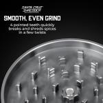 Santa Cruz Shredder Jumbo Metal Herb Grinder Knurled Top for Stronger Grip 2-Piece 4" (Gray)