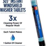303 (230395) Products Automotive Instant Windshield Washer - 3x Cleaning Power - Super Concentrated Tablets - Just d Water, 25 Tablet
