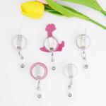 5Pcs Funny Silly Goose Bge Reel, Cute Nurse Bge Reel Retractable ID Clip Accessory for Nurses, Nursing, Doctors, Teachers, Students, Medical Staff Lanyard Supplies Accessories Gifts