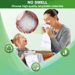 Trash Bags 4 Gallon Small Kitchen Drawstring Bathroom Garbage Bags, Fit 2-4 Gal Bins,Extra Strong&Leak-Proof,Unscented&Recyclable Trash Can Liners for Bathroom Home Office Bedroom Lawn