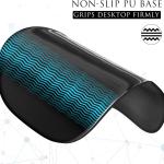 MROCO Ergonomic Mouse P with Gel Wrist Rest, Smooth Wrist Support Surface, Non-Slip PU Base for Pain Relief, Comfortable Mousep for Computer, Laptop, Office & Home, 9.4 x 8.1 in, Black