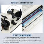 FAHKNS 17" Heavy Duty Guillotine Trimmer Paper Cutter,Cortora de Papel 500 Sheets Paper Trimmer with Double Safety Protection Durable HSS Ble for Cutting Paper