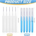 70pcs Shower He Cleaning Brush, Tiny Brushes for Cleaning Shower He Brush for Small Hole Multiplesize Cleaner Tool Anti-Clogging Nozzle Unclogging Tiny Nozzle Little Gaps