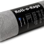 Autofiber [Roll-o-Rags] Microfiber Towels on a Roll | Tear Off Sheets | 12"x12" | 30/roll (Gray)