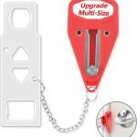 AceMining Portable Door Lock Home Security Door Lock Travel Lockdown Locks for ditional Safety and Privacy Perfect for Traveling Hotel Home Apartment College