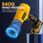 Electric Cordless Leaf Blower for Dewalt 20V Battery,125MPH Brushless Handheld Leaf Blowers Battery Powered,Turbo Jet Dust Air Blower for Patio Cleaning,Lawn Care(No Battery)