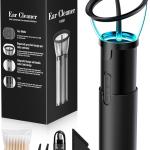 Ear Wax Removal, Safe and Rechargeable Ear Cleaner with 4 Pressure Modes, Electric Ear Cleaning Kit with USB, IPX6, Water Resistant Earwax Removal Tool for ults