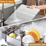 New Titanium Cutting Board-Stainless Steel Cutting Boards for kitchen,Double-Sided Food Gre Non Toxic Cutting Board,Chopping Boards Necessities for Home Outdoor Camping Meal Prep,Easy to Clean （S）