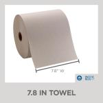 Georgia-Pacific Pacific Blue Basic Recycled Hardwound Paper Towel Rolls by GP PRO (Georgia-Pacific); Brown; 26301; 800 Feet Per Roll; 6 Rolls Per Case