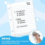 Giant Magnetic Notebook Paper,Dry Erase Handwriting Lined White Board Paper Teaching Supplies Chart Paper for Teacher Essentials Homeschool Elementary Classroom Must Haves, 21.7”x 17"