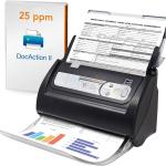 Plustek PS186 Desktop Document Scanner, with 50-Pages Auto Document Feeder (ADF). for Windows 7/8 / 10/11 (Intel/AMD only)