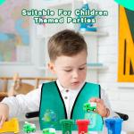 26 Pcs Kids Waste Management Costume Set Recycle Trash Vest Management Garbage Truck Toy Hat Gloves ID Card for Career Day Cosplay