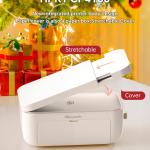 HPRT Photo Printer 4x6,+108Sheets&2ribbon,Instant Picture Printer for iPhone, Android, Smartphone,Portable Photo Printers for Home Use,Thermal Dye-Sublimation, AR Video Printing（White）