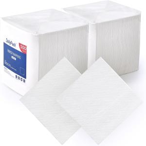 JollyPack 1000 Count White Paper Napkins - 1-Ply 6.5 x 6.5 Folded Bulk Disposable Beverage Cocktail Napkins, Dinner Paper for Restaurants, Bars and Parties - 13 x 13 Unfolded
