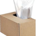 Fellowes Powershred Shredder for 2127/3140/3250/4250 Series 50 Bags & Ties (3604101), 50 Gallon, clear