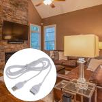 2PCS 5ft White USB 2.0 Male to Female Extension Cable - USB Type A Extension Cables for Keyboard, Mouse, Printer, Computer Accessories