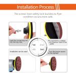 5 Pcs 5 inch 8 Holes Hook and Loop Backing Sponge P Soft Density Interface Ps Buffer Backing Cushion with 30 Pcs 5 inch Sanding Discs Include 100/150/180/240/320/400 Grit