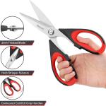 iBayam 3-Pack 8.5"Kitchen Scissors All Purpose Heavy Duty with Protective Sheath, Soft Grip Comfort Handle, Dishwasher Safe Kitchen Utensils Ggets Set, Stainless Cooking Meat Poultry Food Shears
