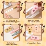 3 Pack Capybara Correction Tape Cartoon Correction Tape Cute White Out Cute Capy School Supplies for Student Writing Office School Stationery Supplies, 1/5in.x 19.7ft.(5mm x 6m)