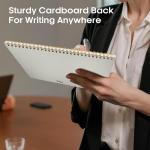 Taja Weekly To Do List Notep with 52 Undated Sheets（8.5"×11"）- Weekly Desk Planner for Women & Man, Work and Home - Violet Dream