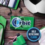 WRIGLEY'S ORBIT Gum Sugar-Free Spearmint - 12 Packs in Bulk, 14 Pieces Each - Chewing Gum, 168 Total Pieces