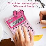 Cute Calculators, 12 Digit with LCD Display for Teachers Student Basic Office, Calculator for School, Mini Cartoon Handheld Calculator 5.9×2.6 inch