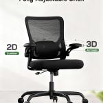 Marsail Ergonomic Office Chair with justable Lumbar Support, 3-Way PU Armrests & Breathable Mesh for Home Office and Gaming