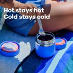 Hydro Flask Food Jar – Insulated Stainless Steel, Snack Travel Container for Hot Food, Lunch, & Soup 12 Oz Agave Green