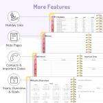 2026 Planner, Forvencer Calendar Planner Weekly and Monthly, Jan 2026-Dec 2026, 6" X 8", Hardcover Agenda Book, Daily Journal Organizer with Inner Pocket, Notebook for Office School, A5, Purple