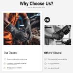 ThxToms Heavy Duty Latex Gloves,Long Rubber Gloves, Chemical Resistant Gloves,Puncture Resistant, Resist Acid,Oil,Alkali, Waterproof for Industrial Cleaning, Medical, Gardening,14", 1 Pair