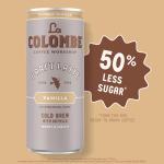 La Colombe Coffee, Oatmilk Vanilla Latte, 11 fl oz Cans (Pack of 12), Coffeehouse Quality Cold Brew, Specialty Gre Coffee Beans, Rey-to-Drink On-the-Go