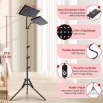 Red Light Therapy Lamp, Infrared Light Therapy Device with Stand, 660nm Red and 850nm Near Infrared Red Light Therapy for Body and Face Pain Relief Skin Care(Dual Lamps)