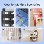 CLABEL Desk Bluetooth Barcode Label Printer: 221D Label Maker with Direct Thermal Printing, 2 Inch Print Width for Barcodes dress Shipping Warehouse with 1 Roll Label