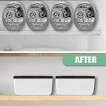 TidyFriend Laundry Pods Container with Slide Lid, 15" x 8.7" x 4.5", Airtight Storage Keeps Pods Fresh, Holds 9–10 lbs or 100–130 Pods, Laundry Detergent Container & Dishwasher Pod Holder (Black)